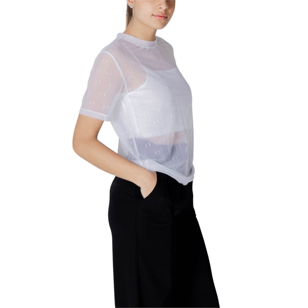 White Polyamide T-Shirt - ventzia