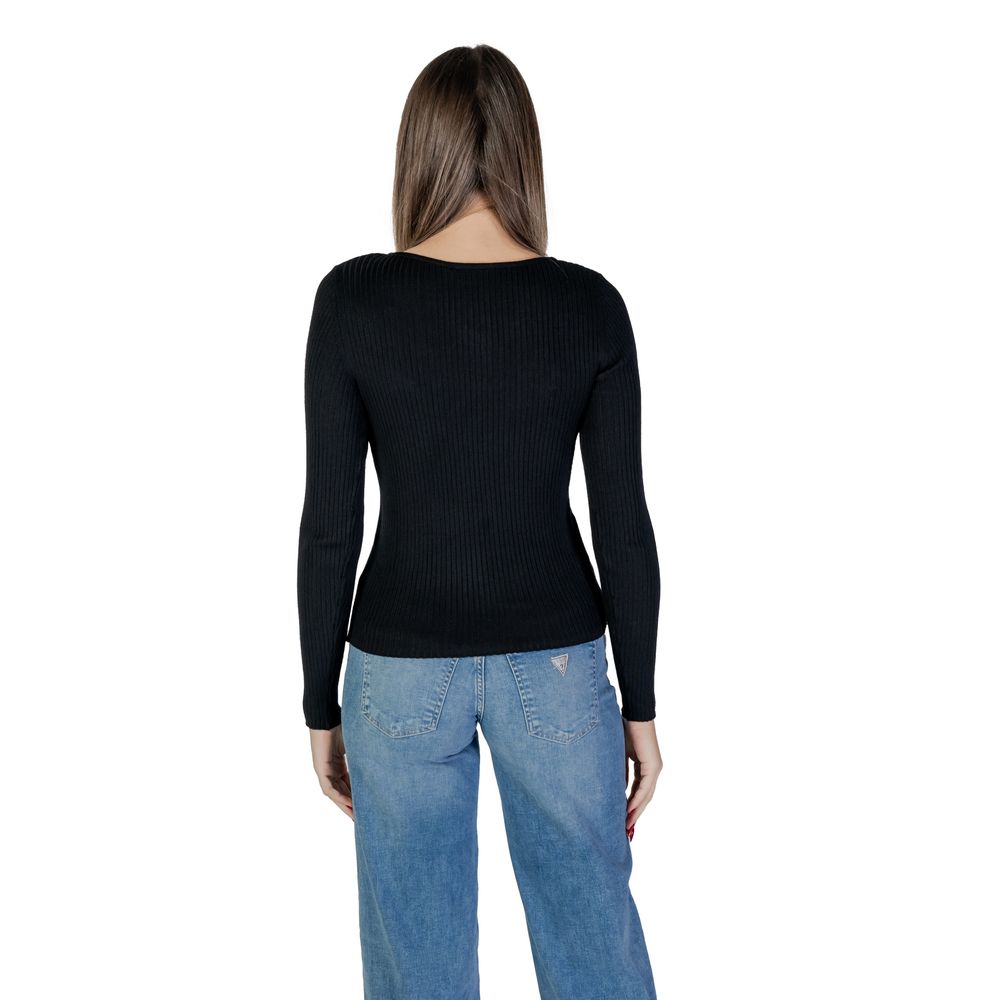 Black Viscose Sweatshirt - ventzia