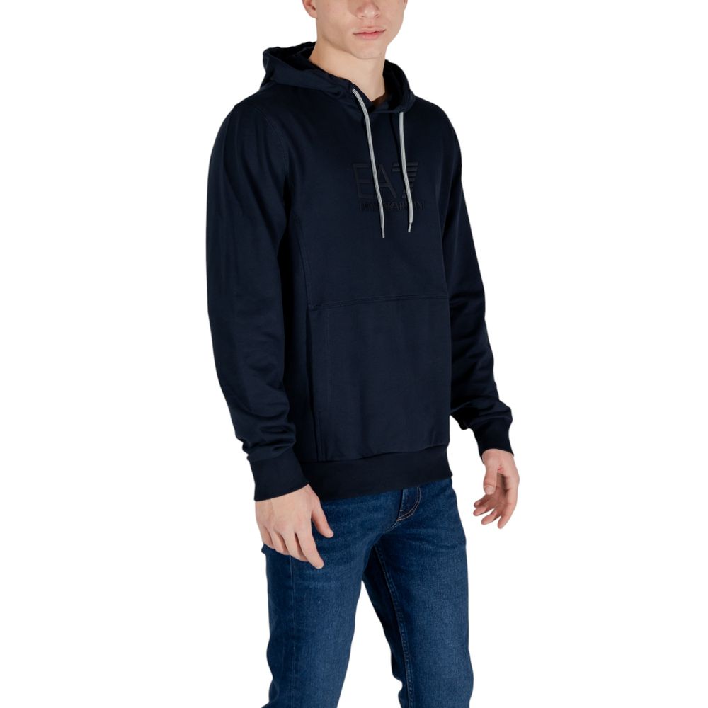 Blue Cotton Hoody - ventzia