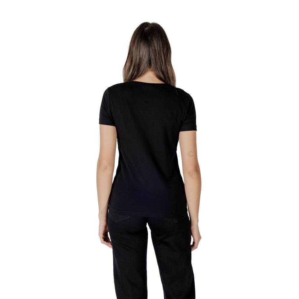 Black Cotton T-Shirt - ventzia