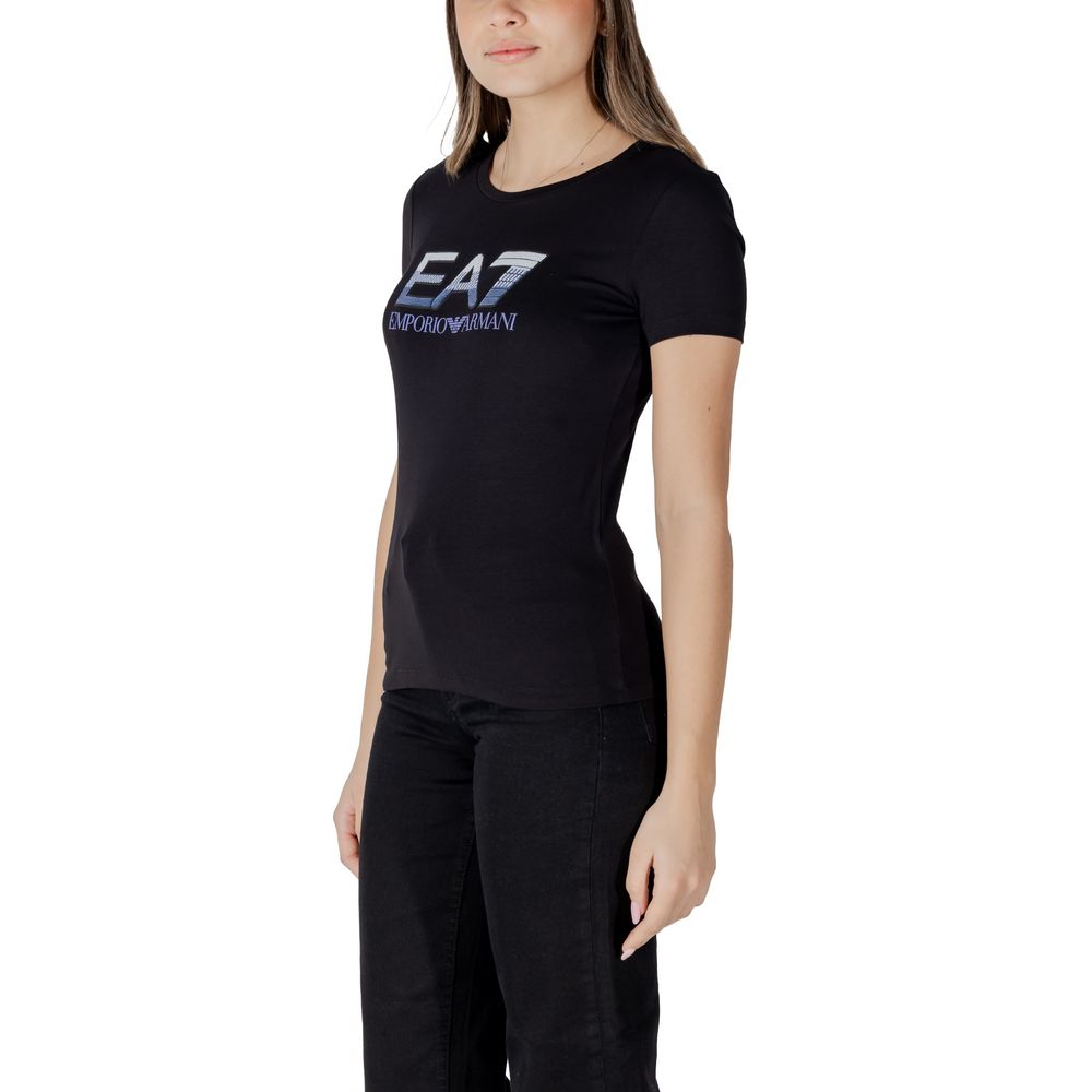 Black Cotton T-Shirt - ventzia