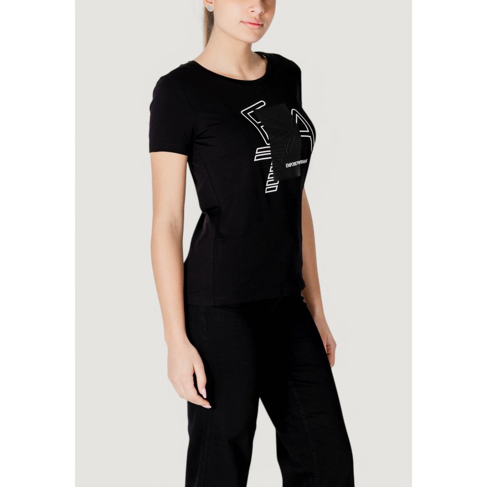 Black Cotton T-Shirt - ventzia