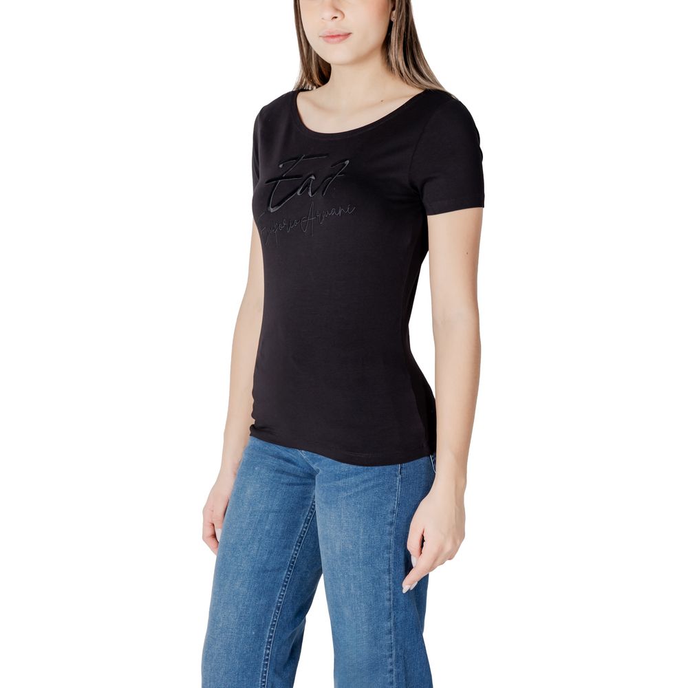 Black Cotton T-Shirt - ventzia