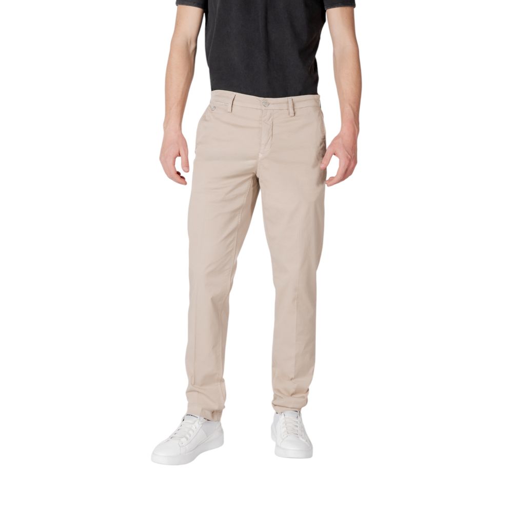Beige Cotton Pant - ventzia
