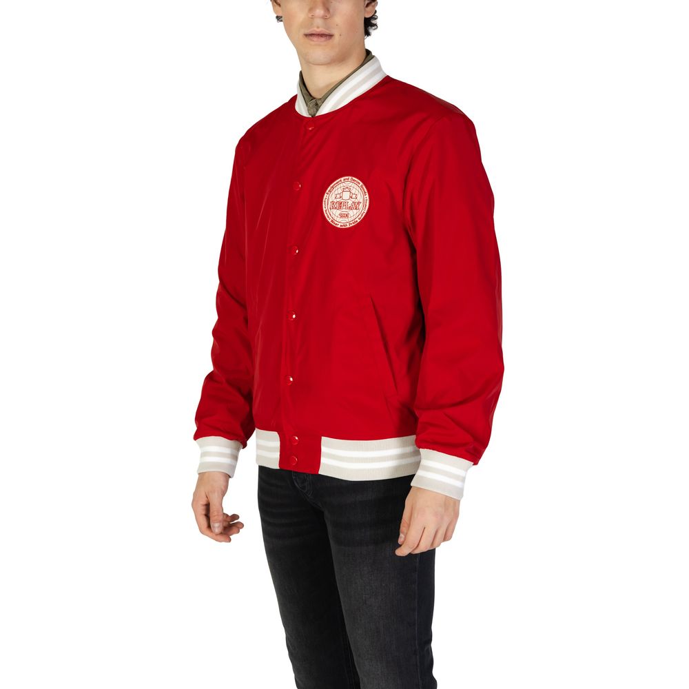 Red Cotton Bomber - ventzia