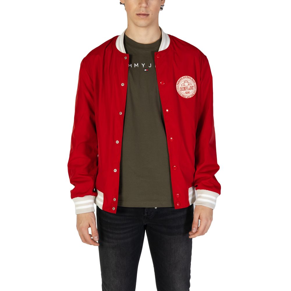 Red Cotton Bomber - ventzia