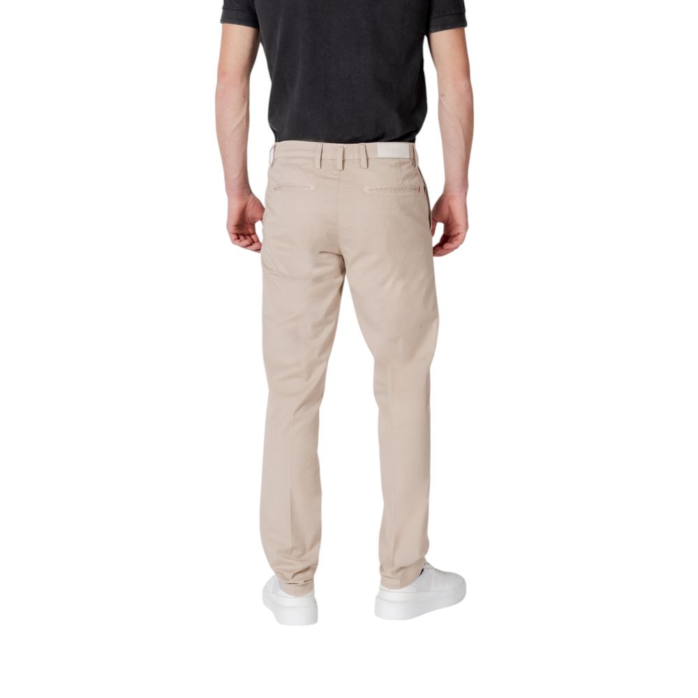 Beige Cotton Pant - ventzia