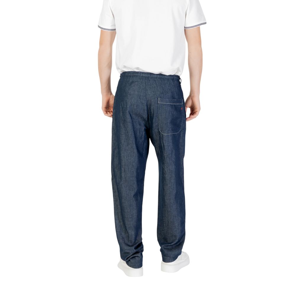 Blue Cotton Pant - ventzia