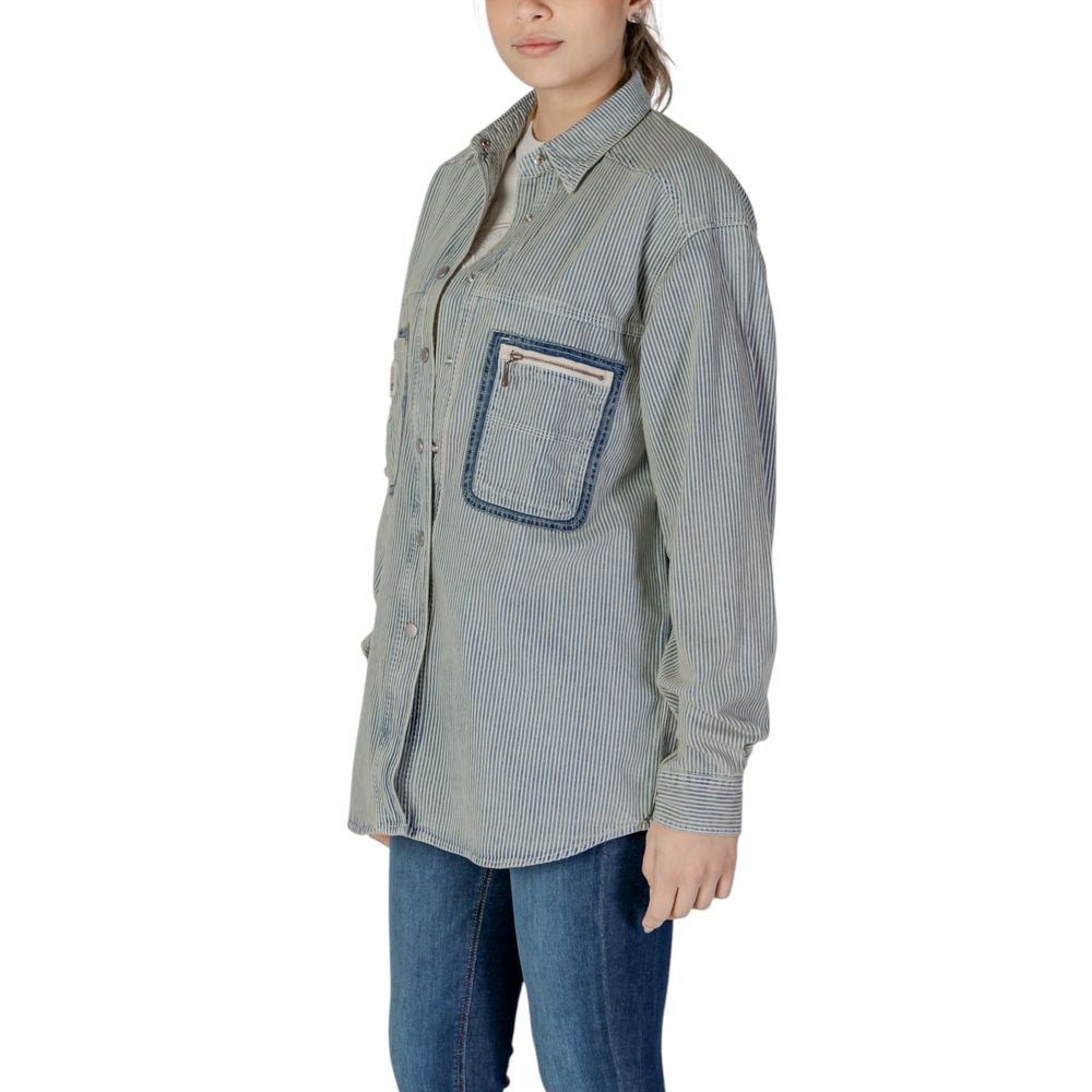 Blue Cotton Blouse