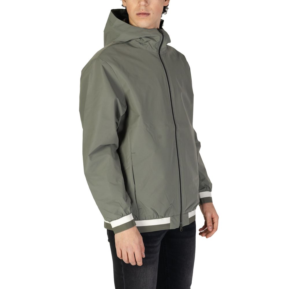 Green Polyester Jackets & Coat - ventzia