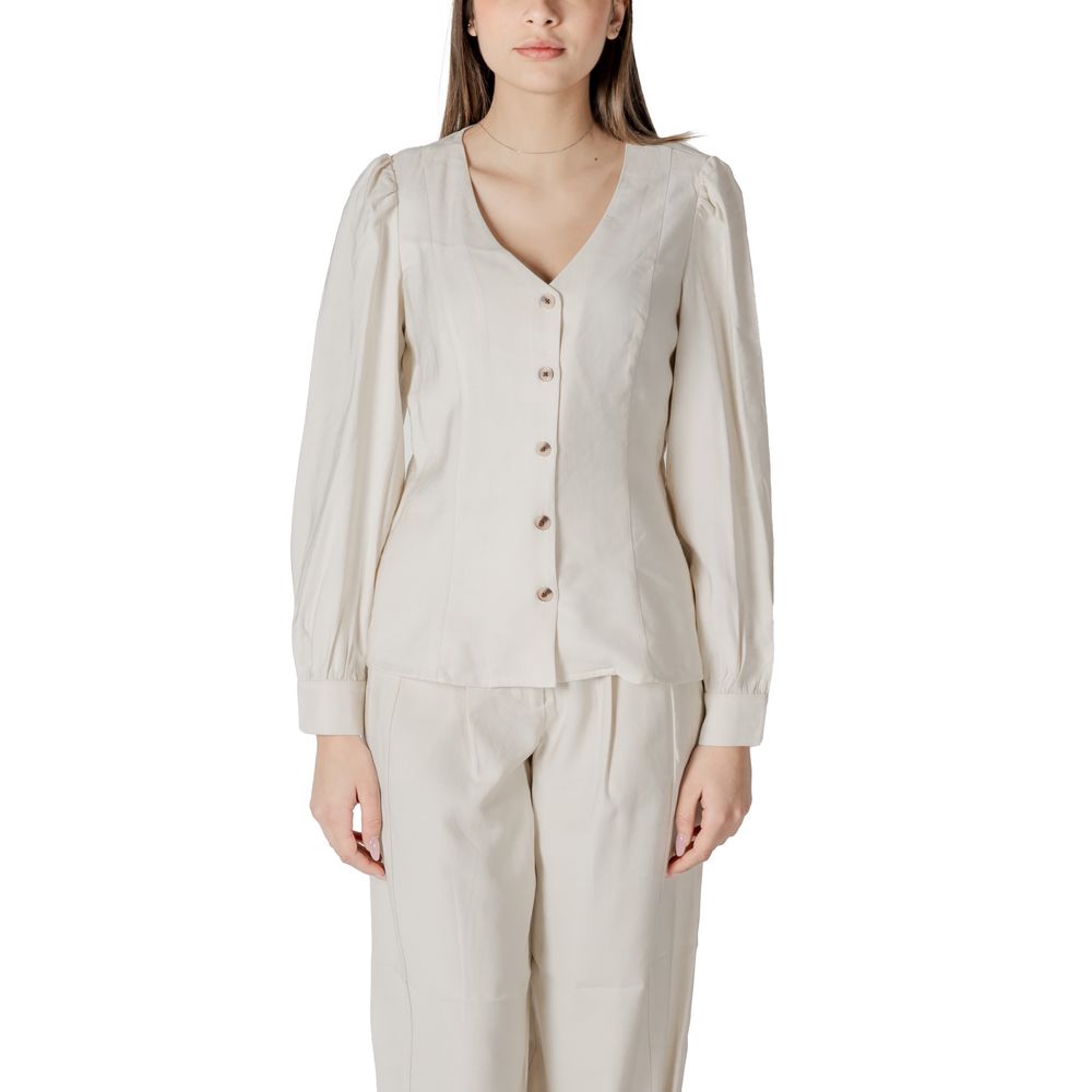 Beige Viscose Top - ventzia