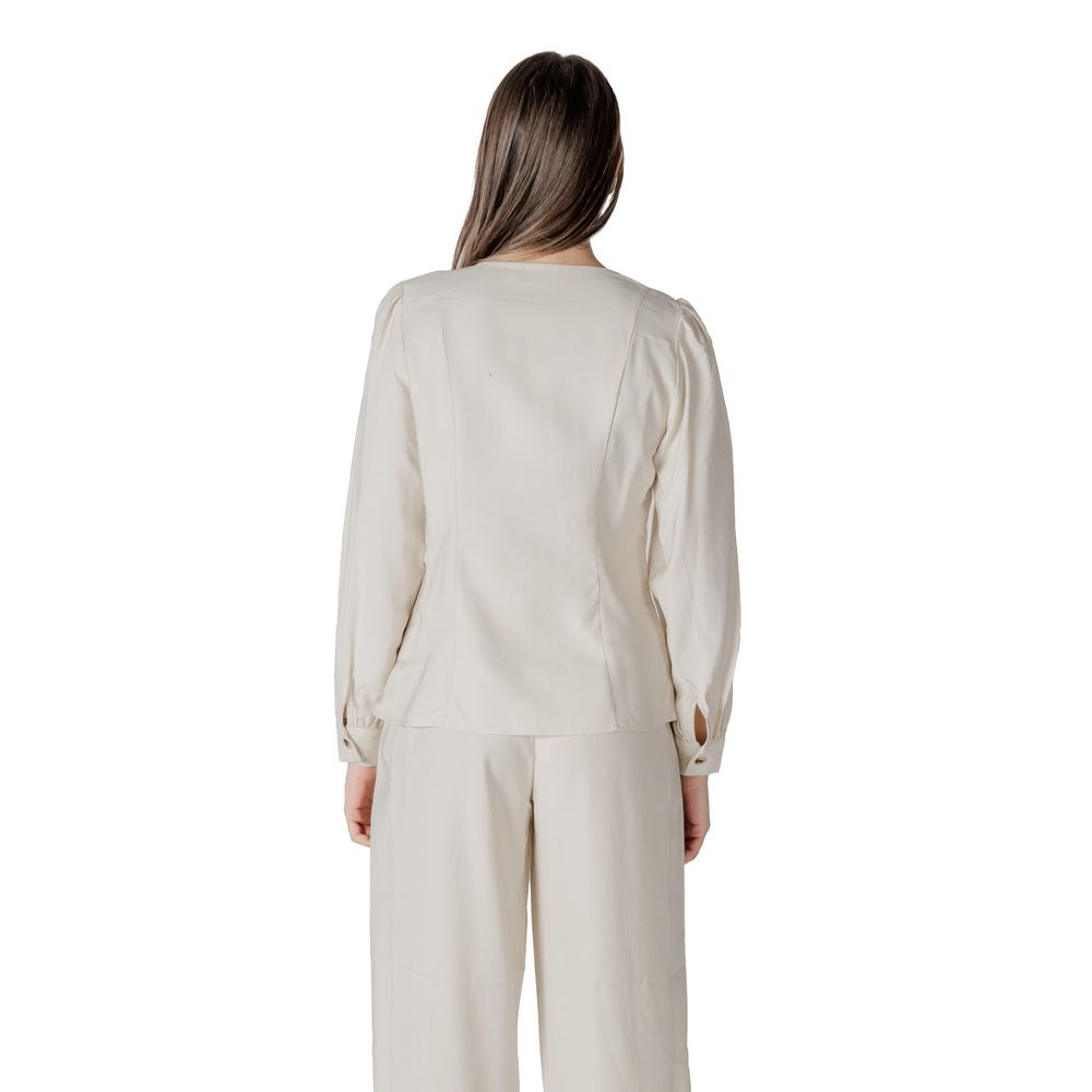 Beige Viscose Top - ventzia
