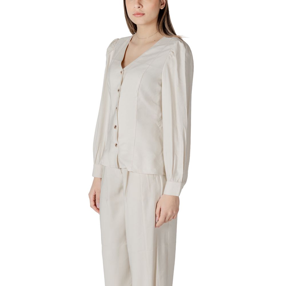 Beige Viscose Top - ventzia