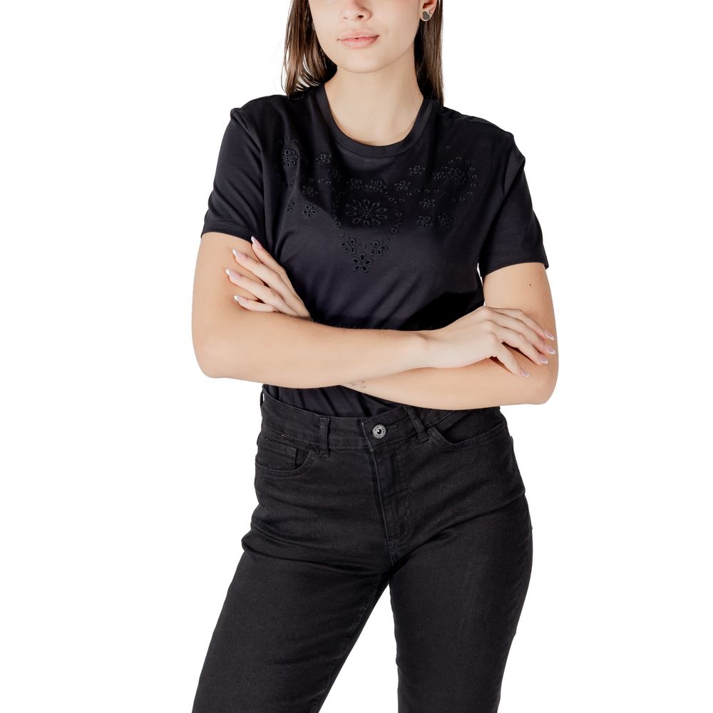 Black Cotton T-Shirt - ventzia