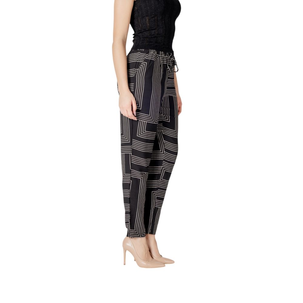 Black Viscose Pant - ventzia