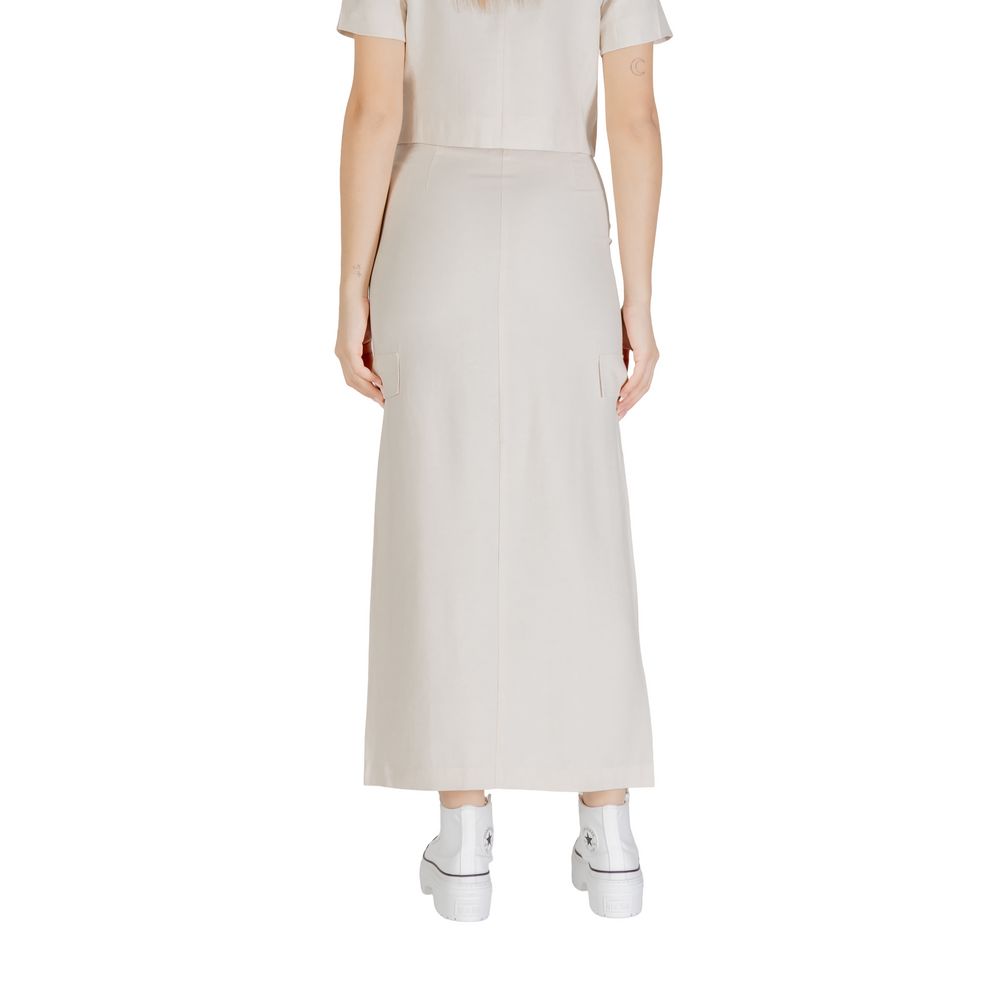 Bicolor Viscose Skirt - ventzia