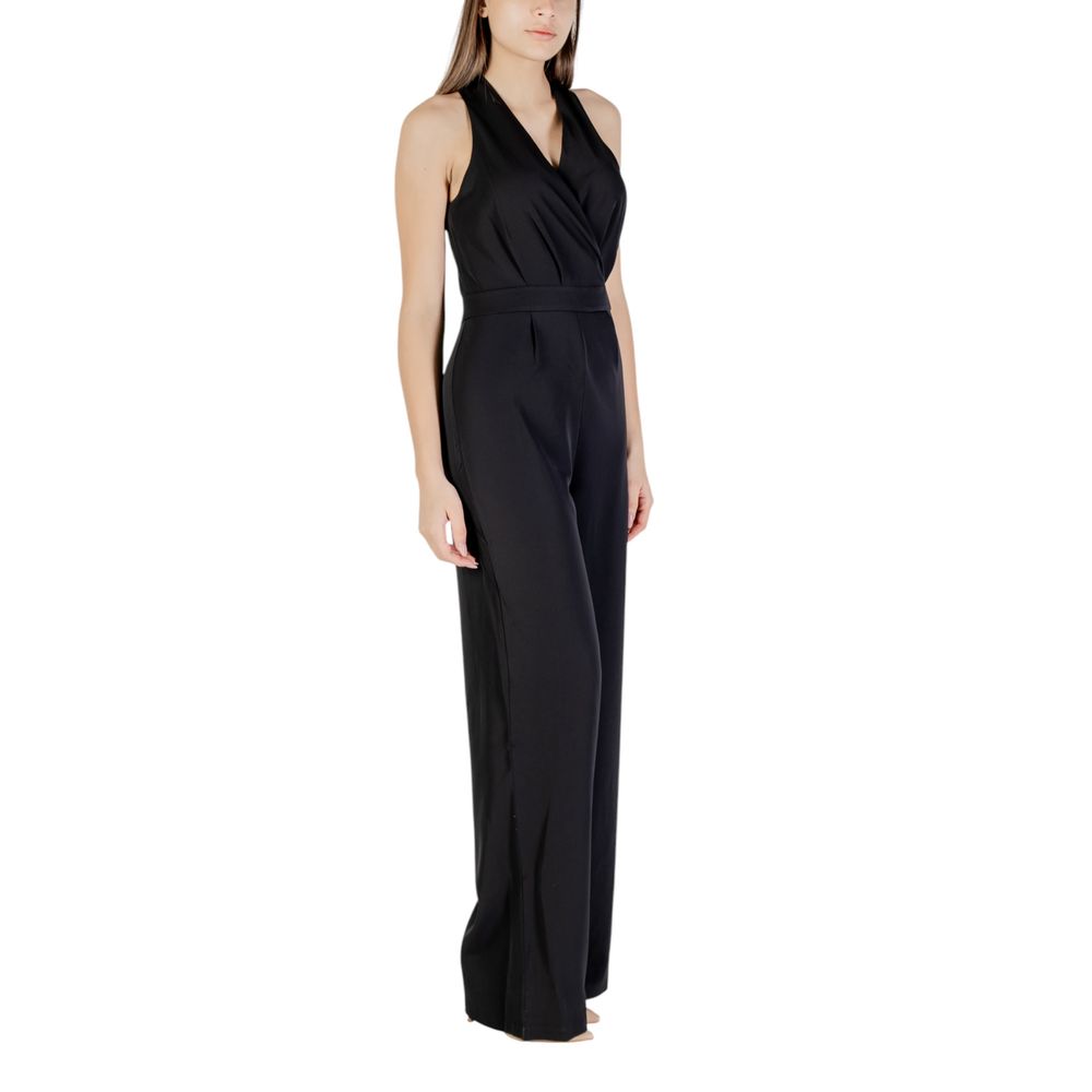 Black Recycled Polyester Jumpsuit - ventzia