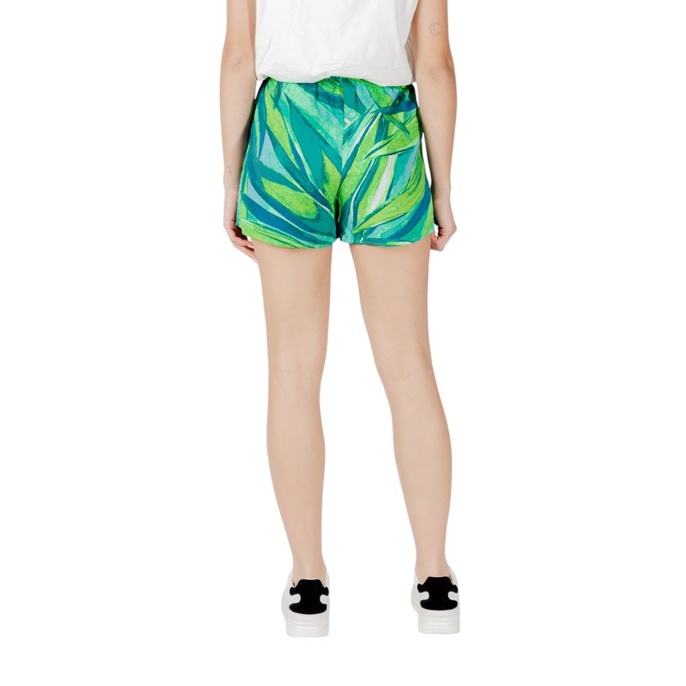 Bicolor Viscose Shorts