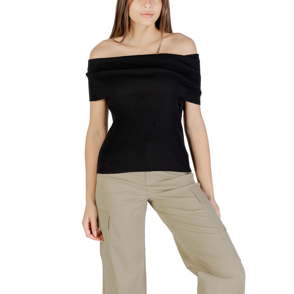 Black Polyester Bodysuit