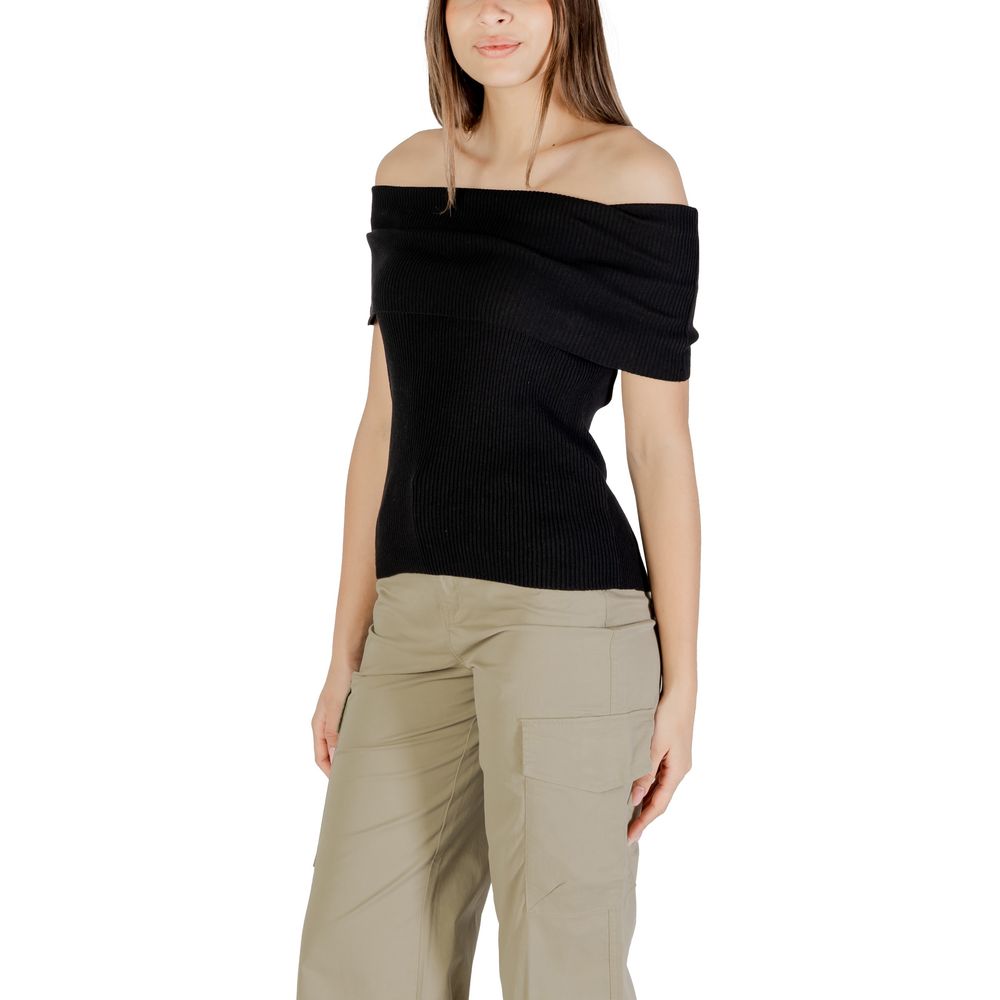 Black Polyester Bodysuit