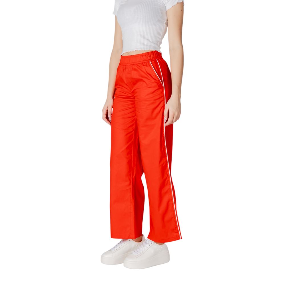 Red Cotton Pant - ventzia