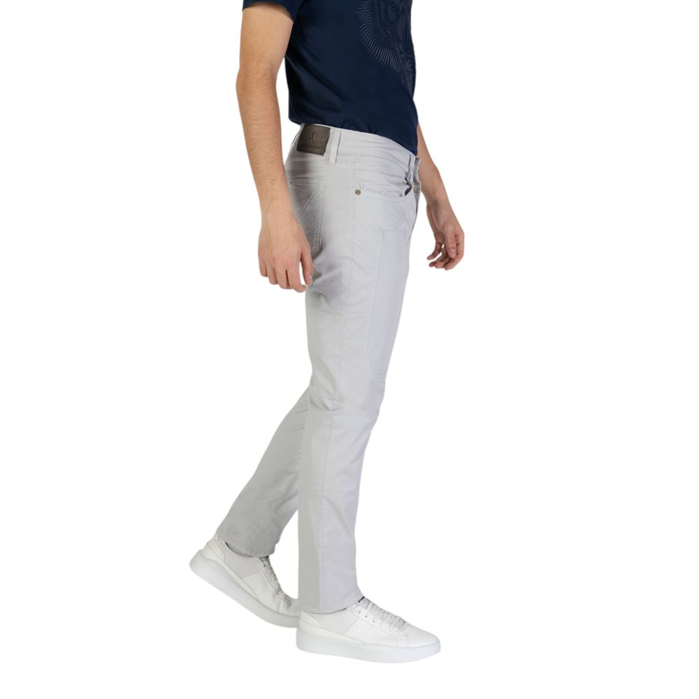 Gray Cotton Skinny Pants - ventzia