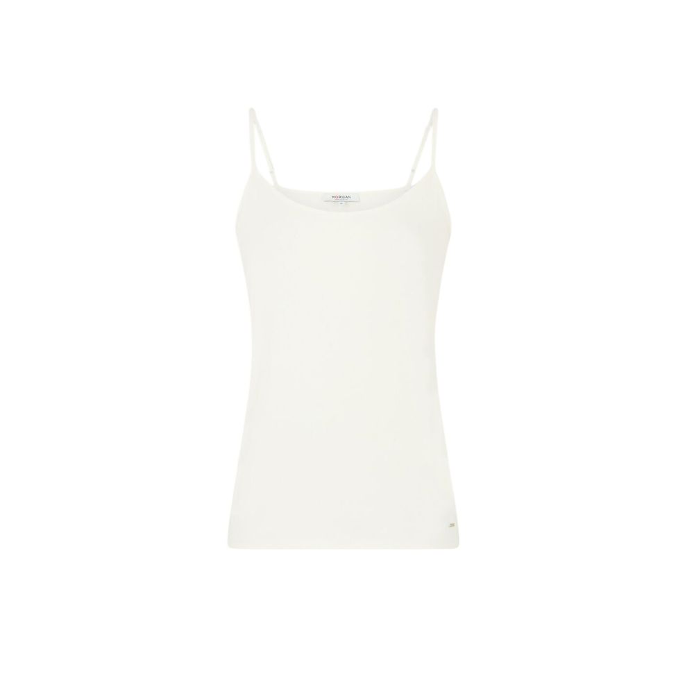 Cream Cotton Tank Tops - ventzia
