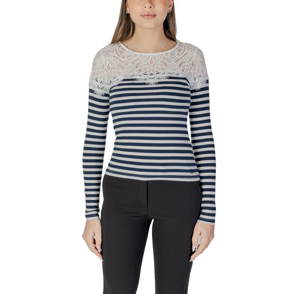 White Recycled Polyester Long Sleeve T-Shirt - ventzia