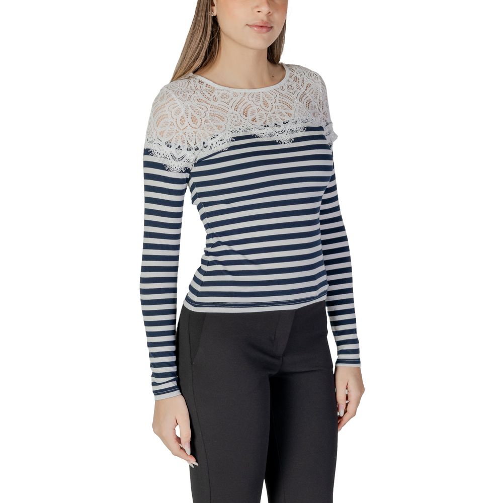 White Recycled Polyester Long Sleeve T-Shirt - ventzia