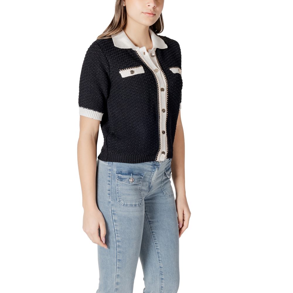 Black Recycled Cotton Sweater - ventzia