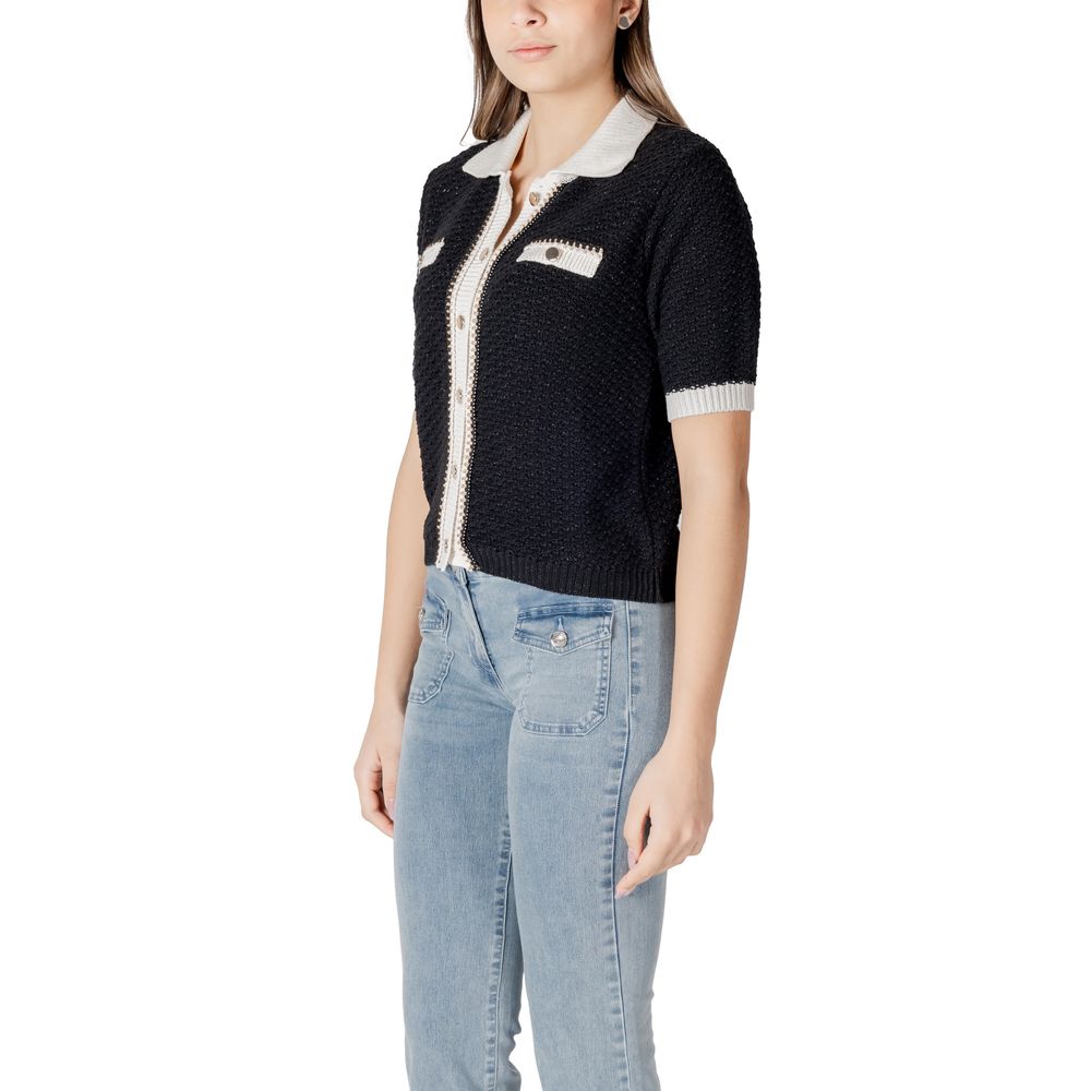 Black Recycled Cotton Sweater - ventzia