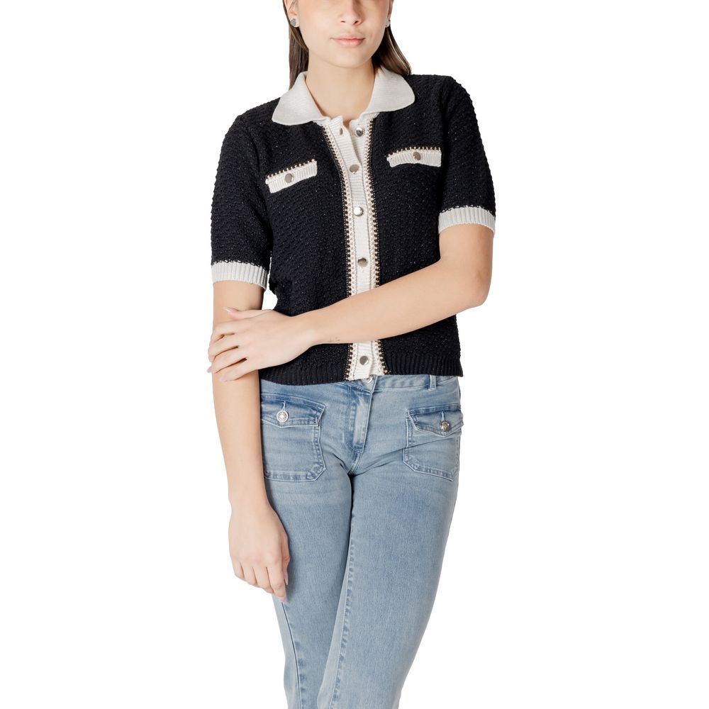 Black Recycled Cotton Sweater - ventzia