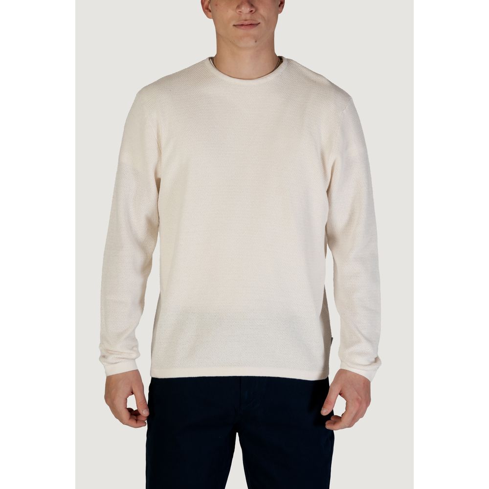 White Cotton Sweatshirt - ventzia