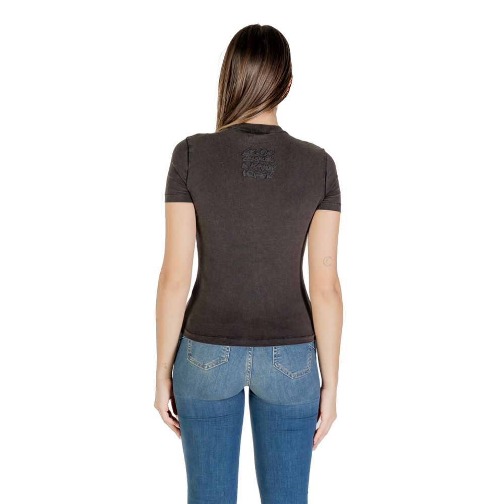 Black Cotton T-Shirt - ventzia