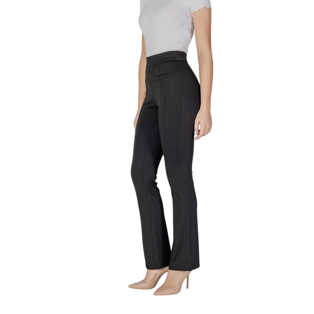 Black Viscose Skinny Pants - ventzia