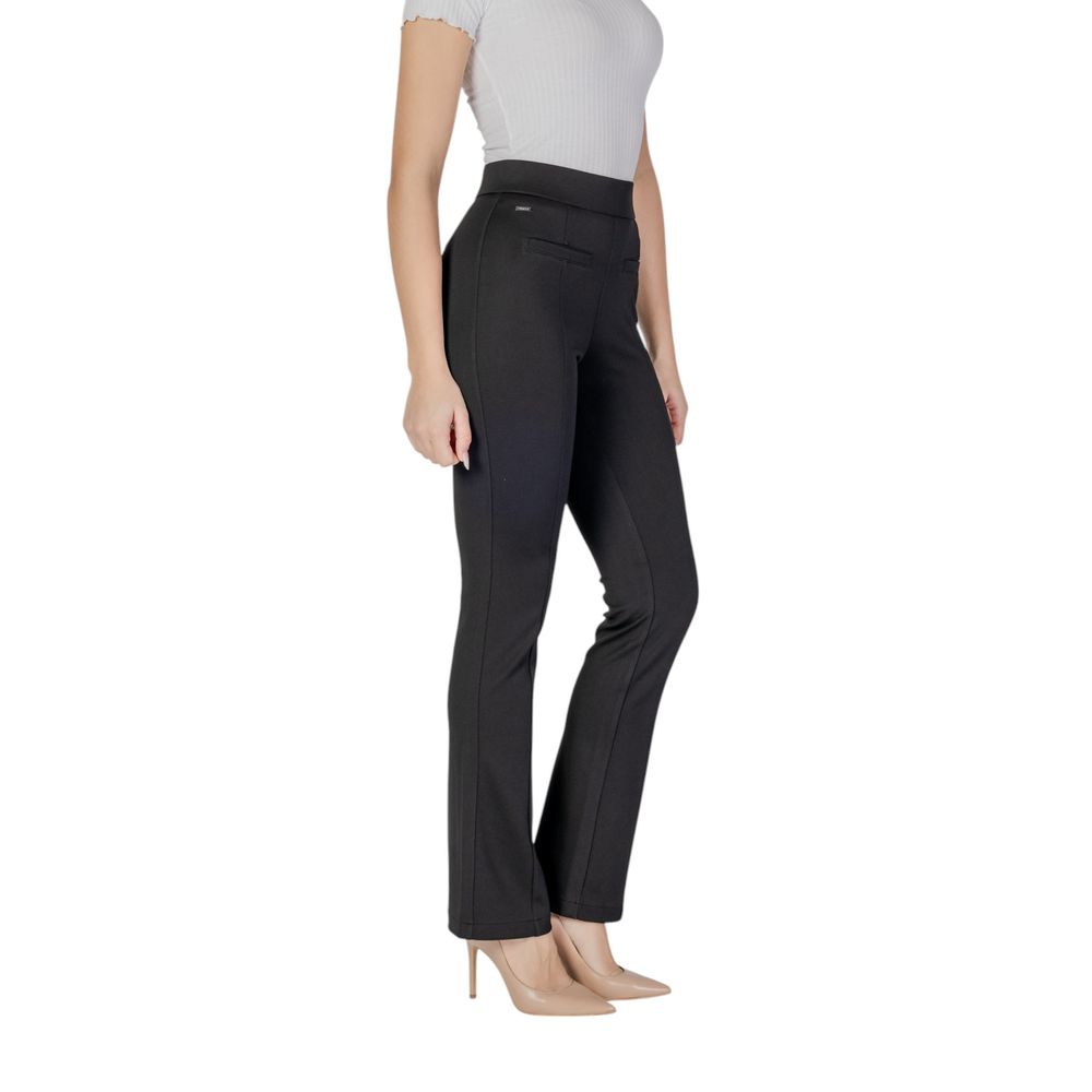 Black Viscose Skinny Pants - ventzia