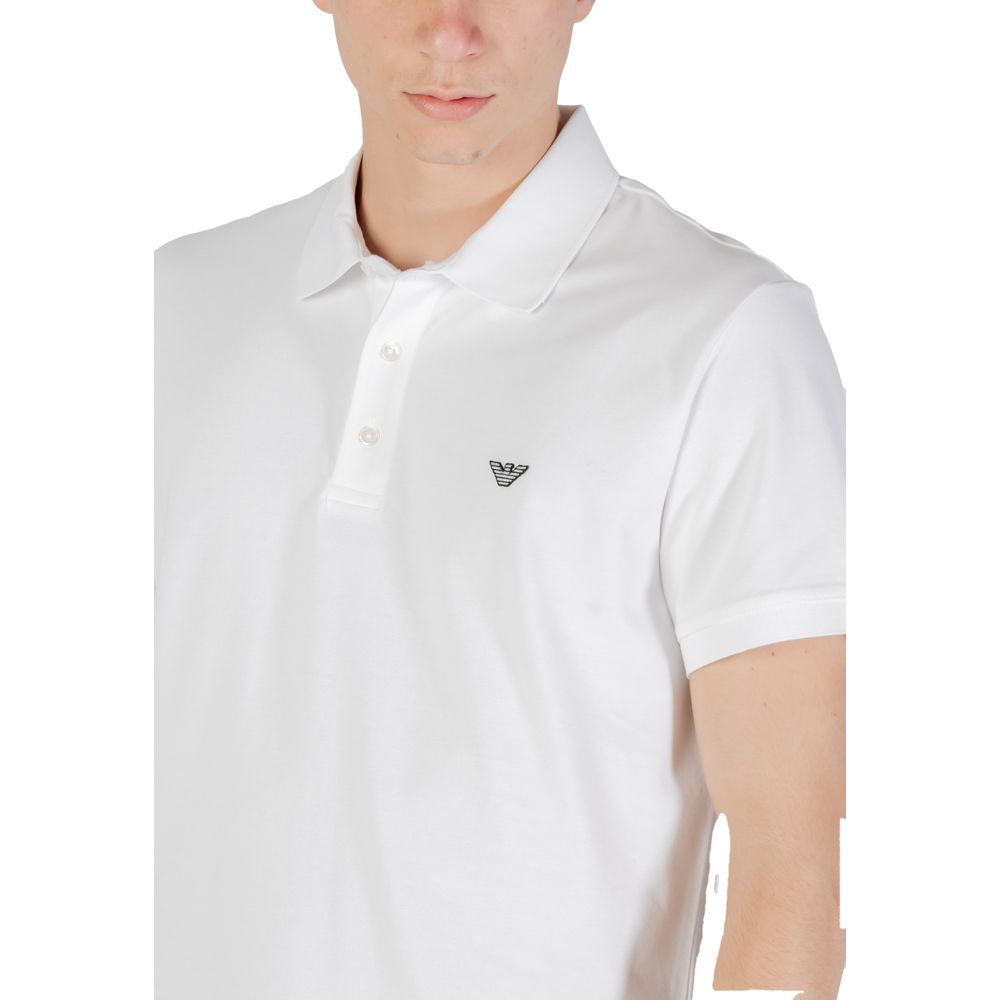 White Cotton Polo Shirt - ventzia