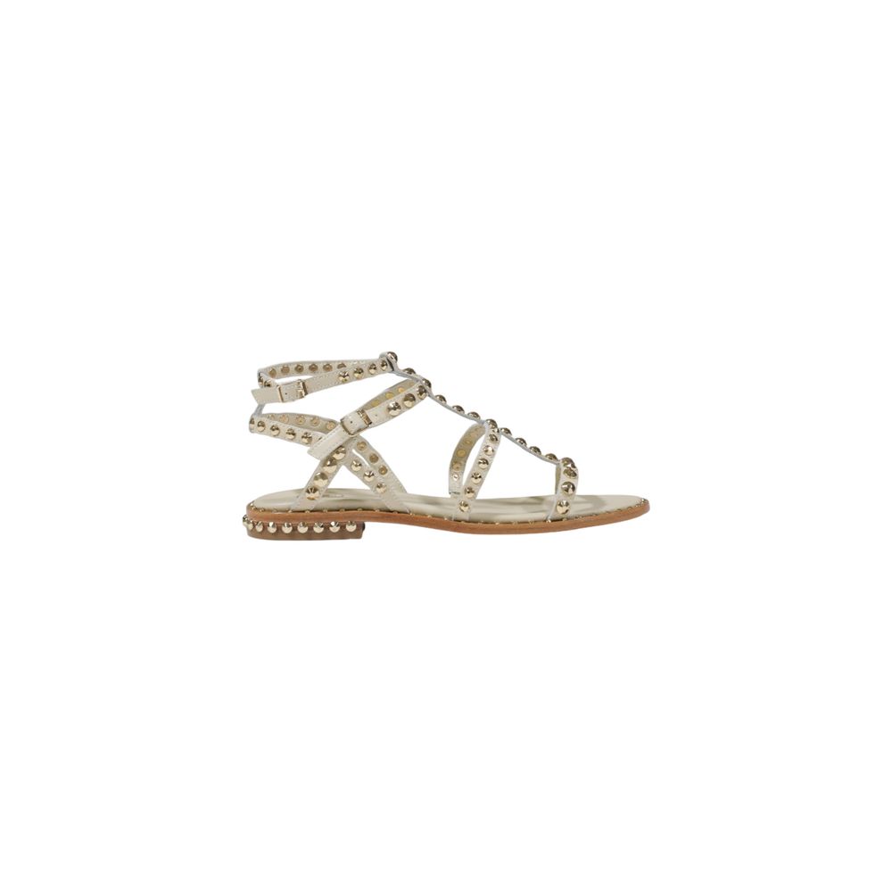 Beige Leather Sandal - ventzia