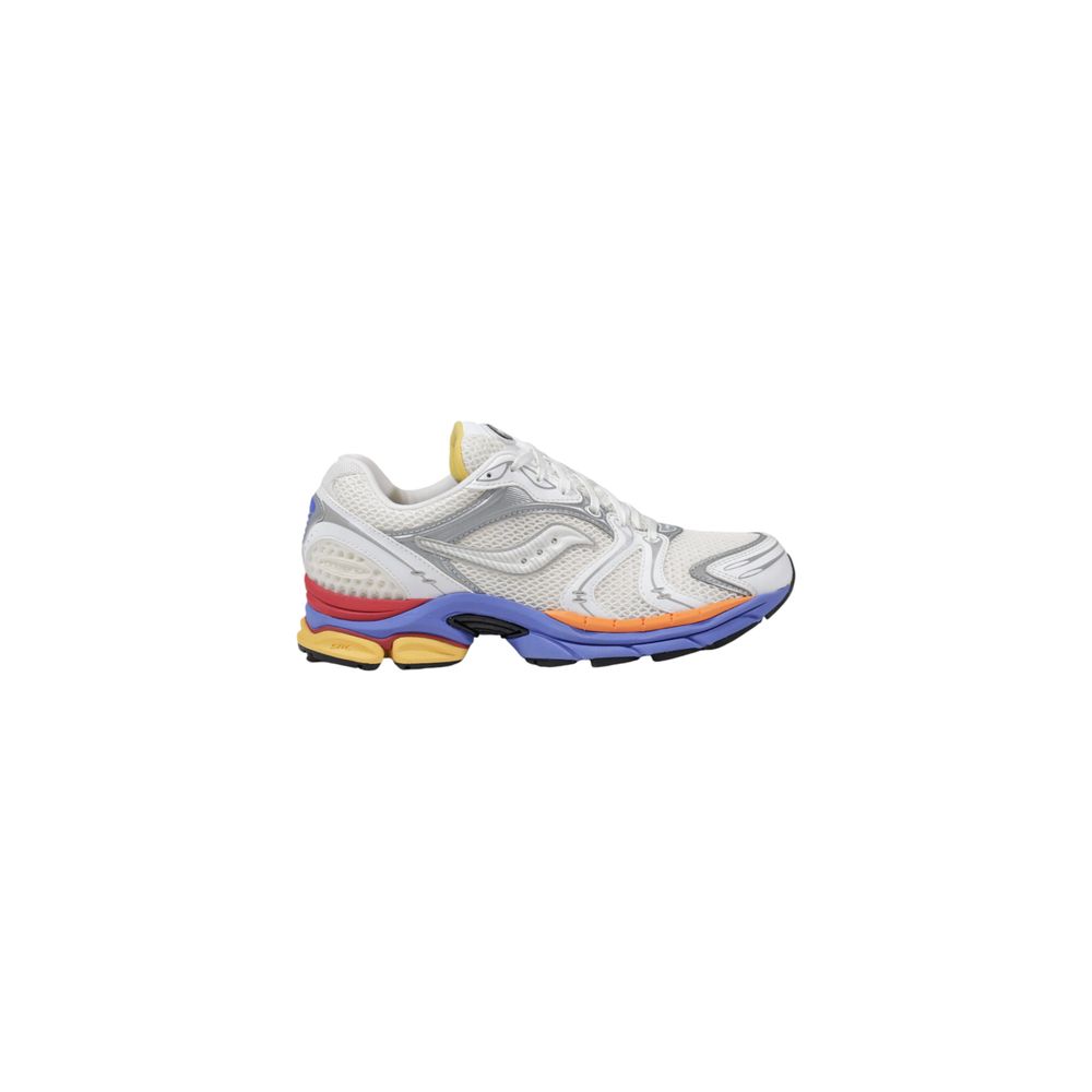 White Synthetic Athletic Sneakers