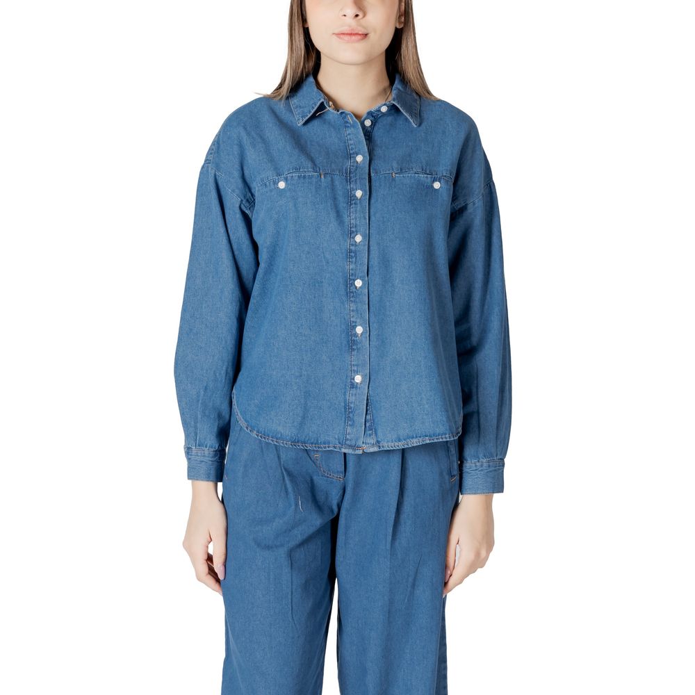 Blue Cotton Blouse