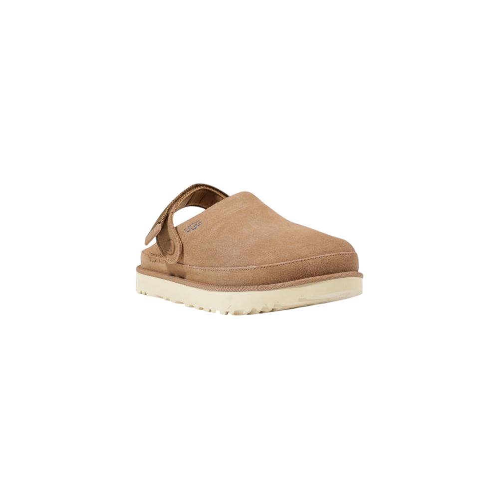 Beige Recycled Polyester Platform Pumps - ventzia