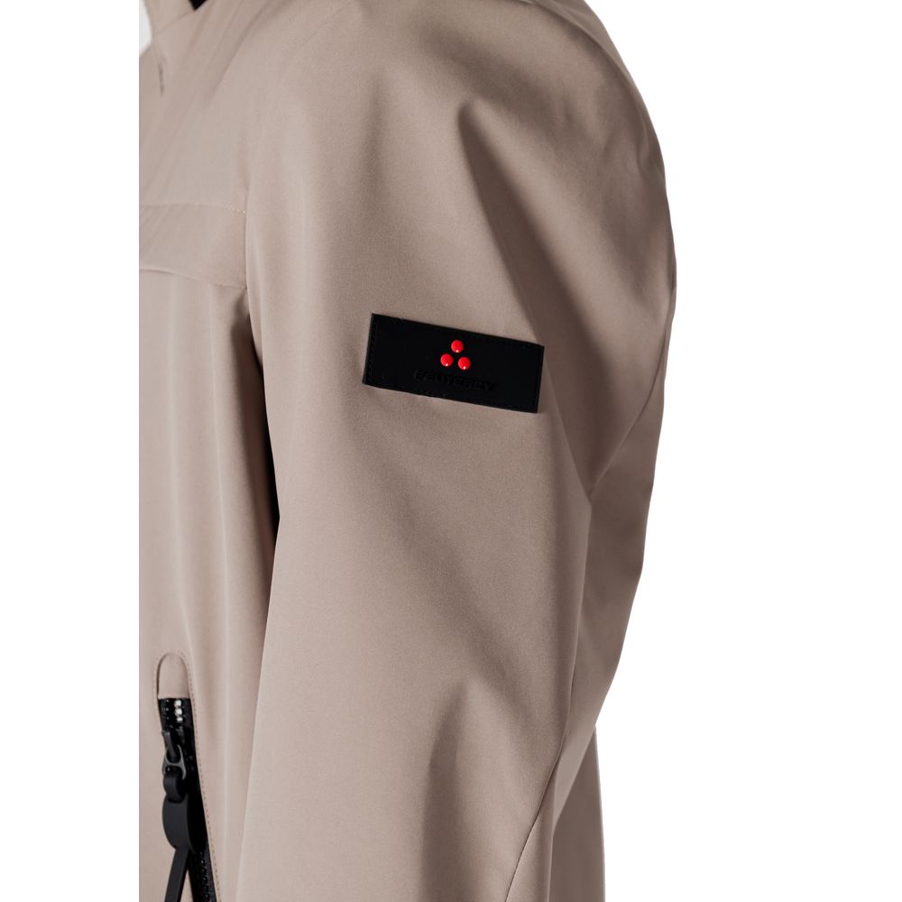 Brown Polyester Bomber - ventzia