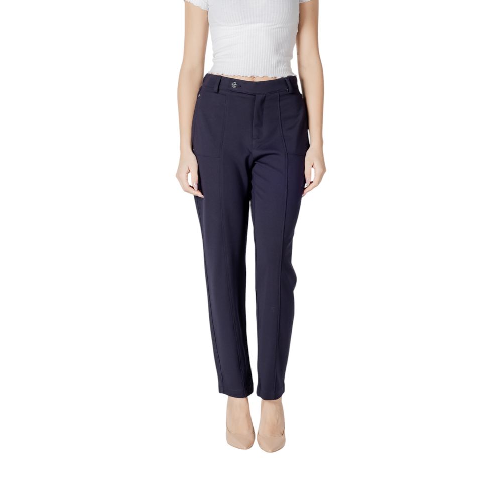 Blue Viscose Pant - ventzia