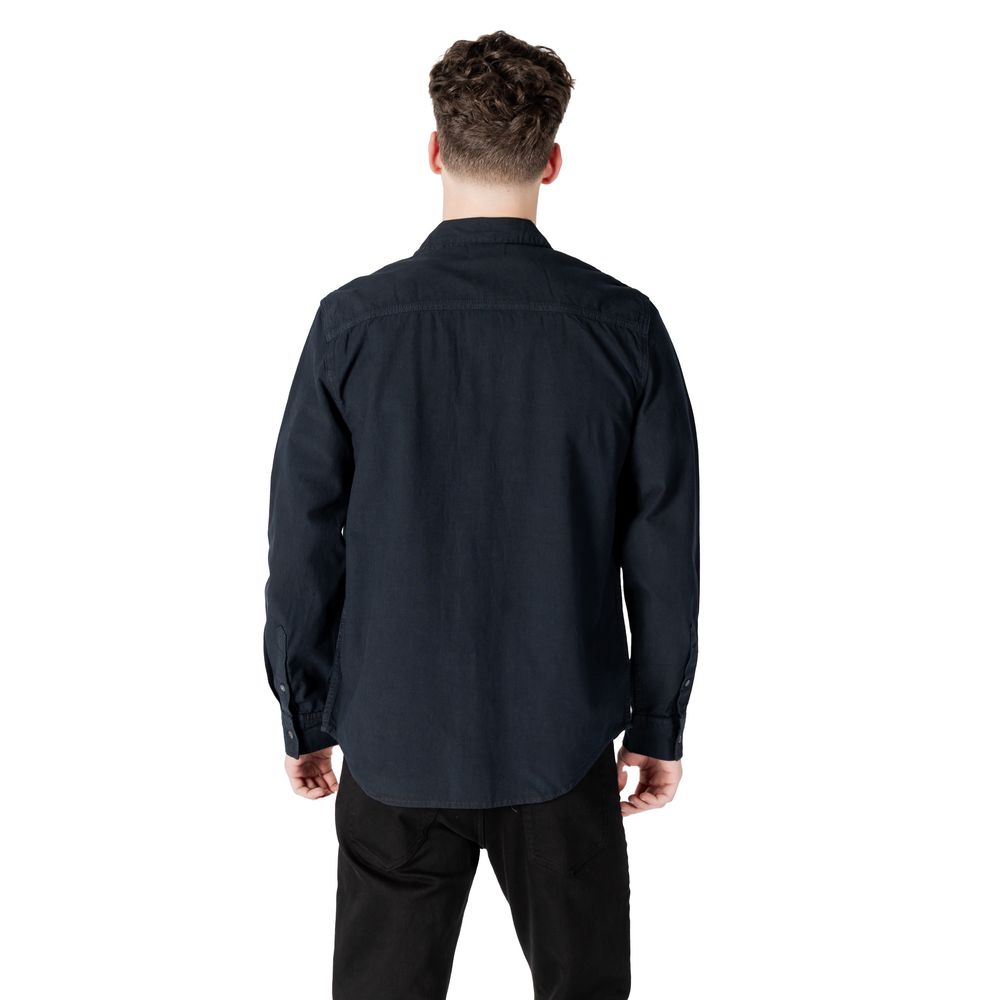 Black Cotton Shirt - ventzia