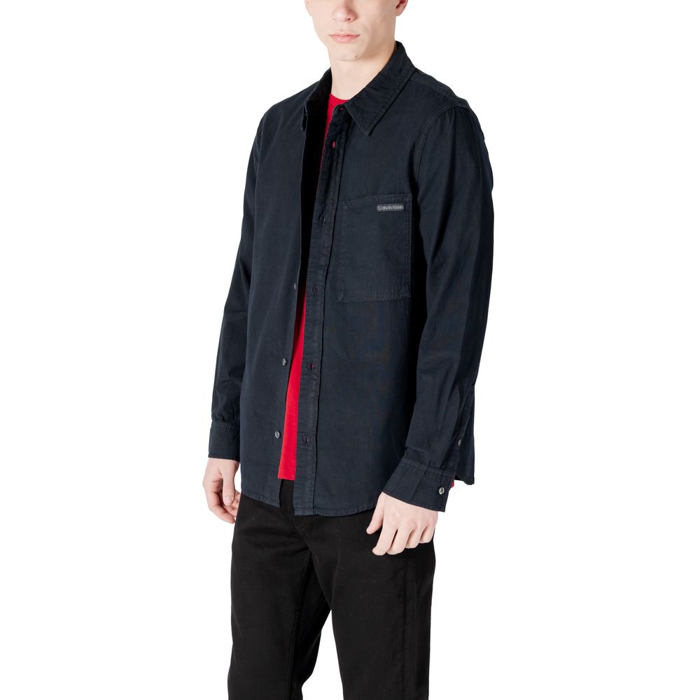 Black Cotton Shirt - ventzia