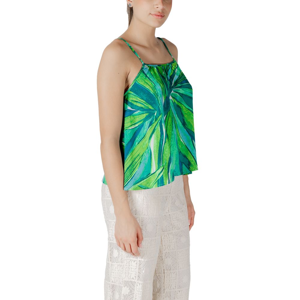Green Viscose Tank Top - ventzia