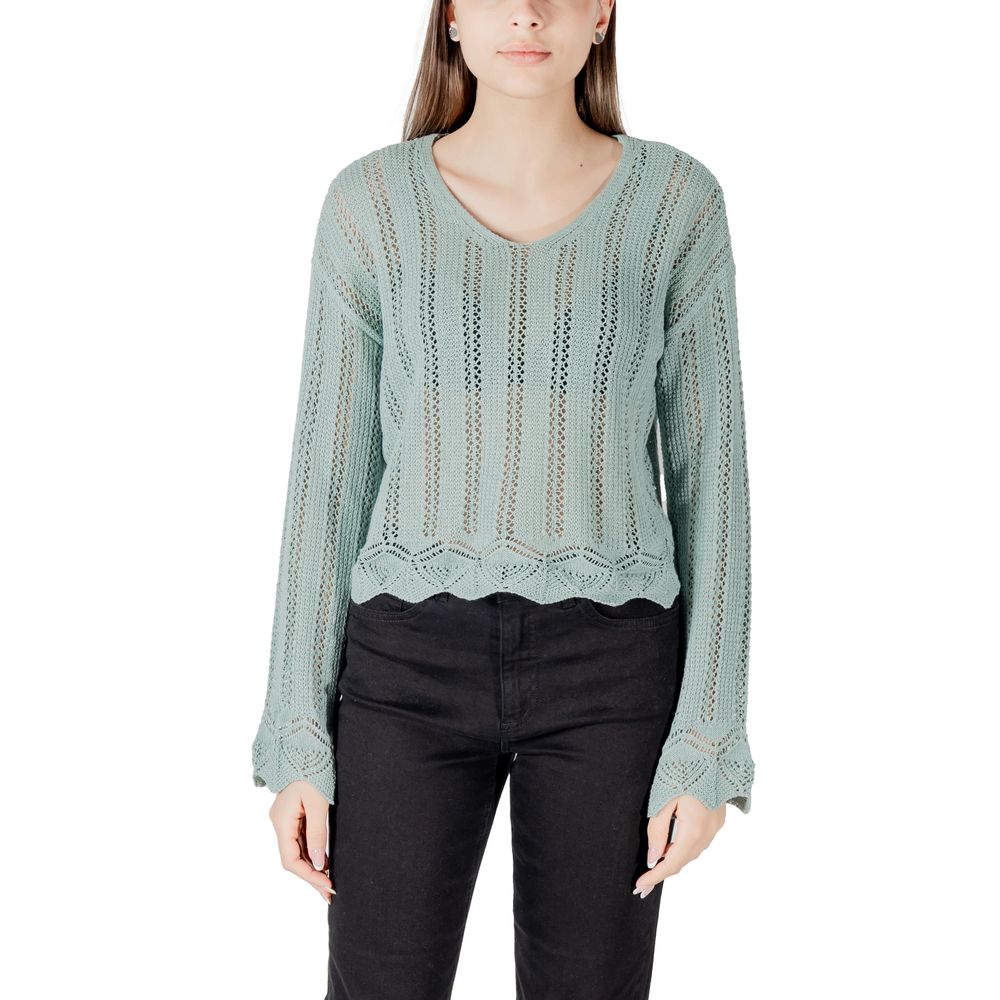 Turquoise Recycled Cotton Sweatshirt - ventzia