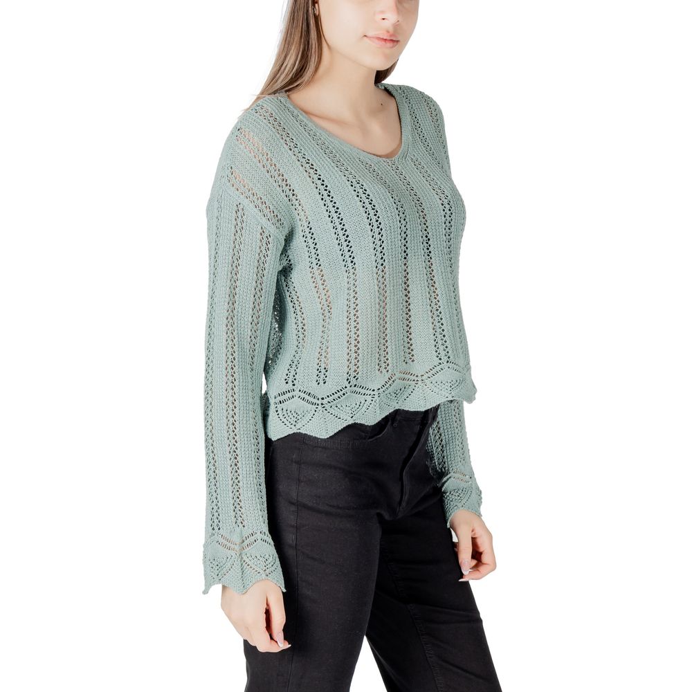 Turquoise Recycled Cotton Sweatshirt - ventzia