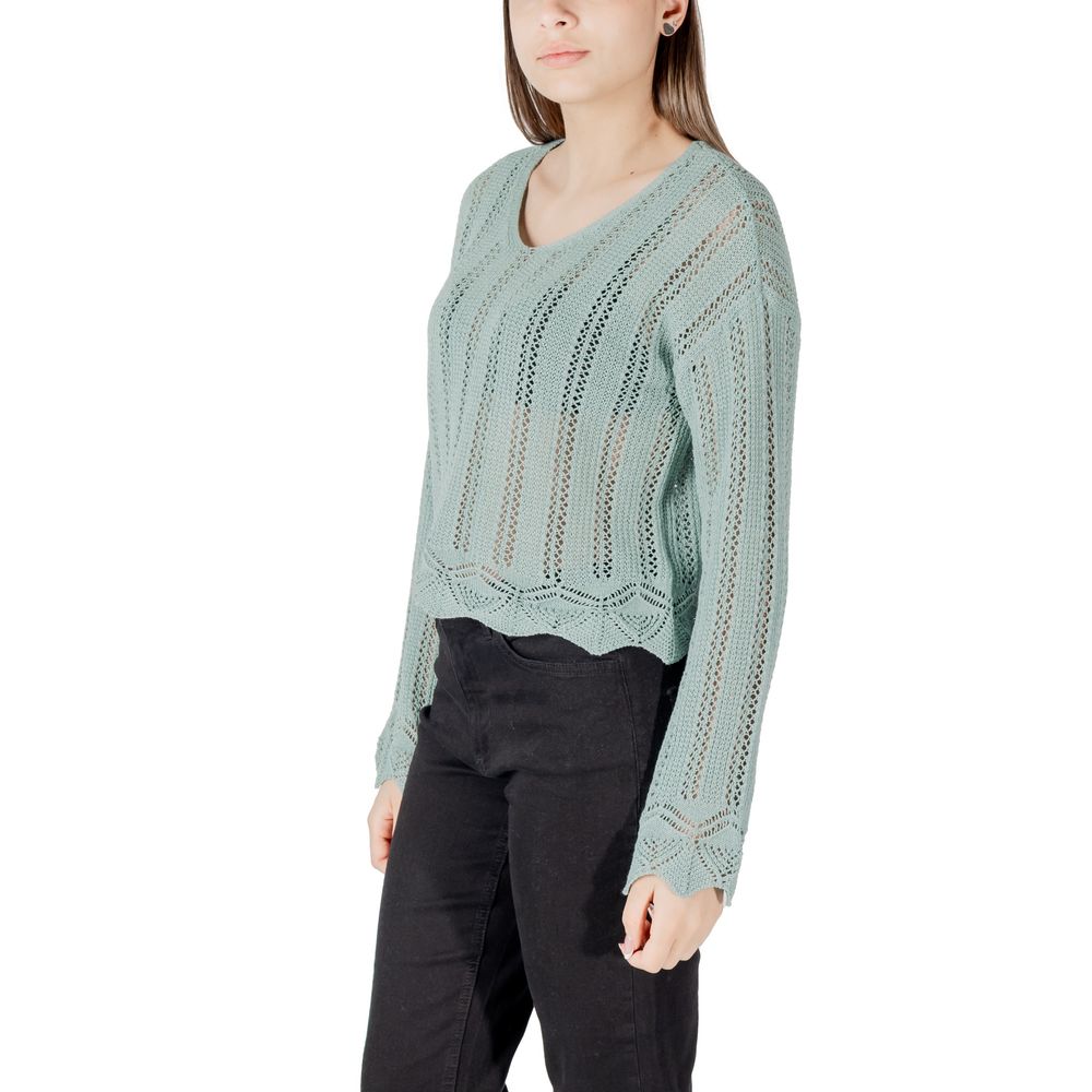 Turquoise Recycled Cotton Sweatshirt - ventzia
