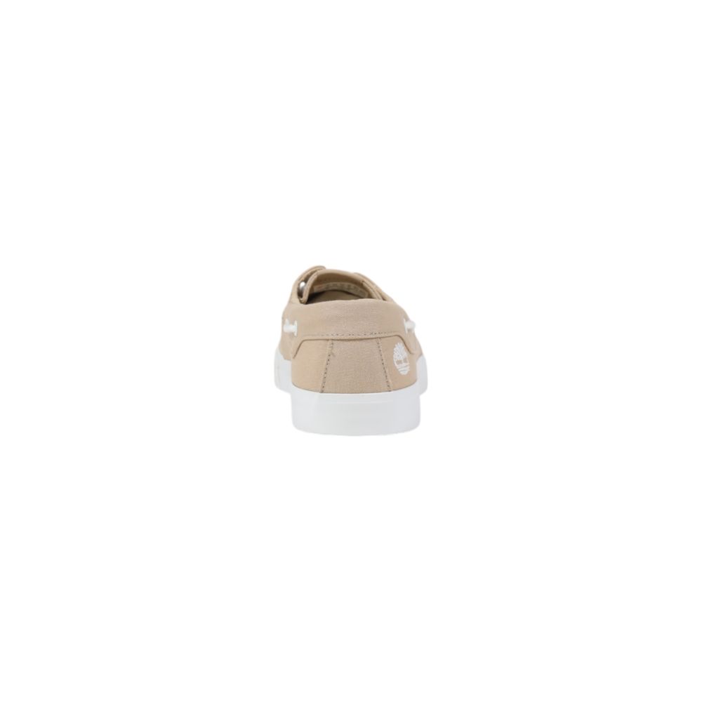 Beige Lyocell Low Top Sneakers - ventzia